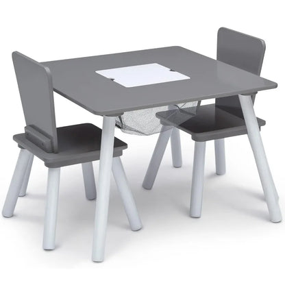 4-Piece Kids Playroom Table and Chair Set