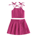 Kids Girl 2 Piece Floral Print Summer Fashion Outfits childrensterritory