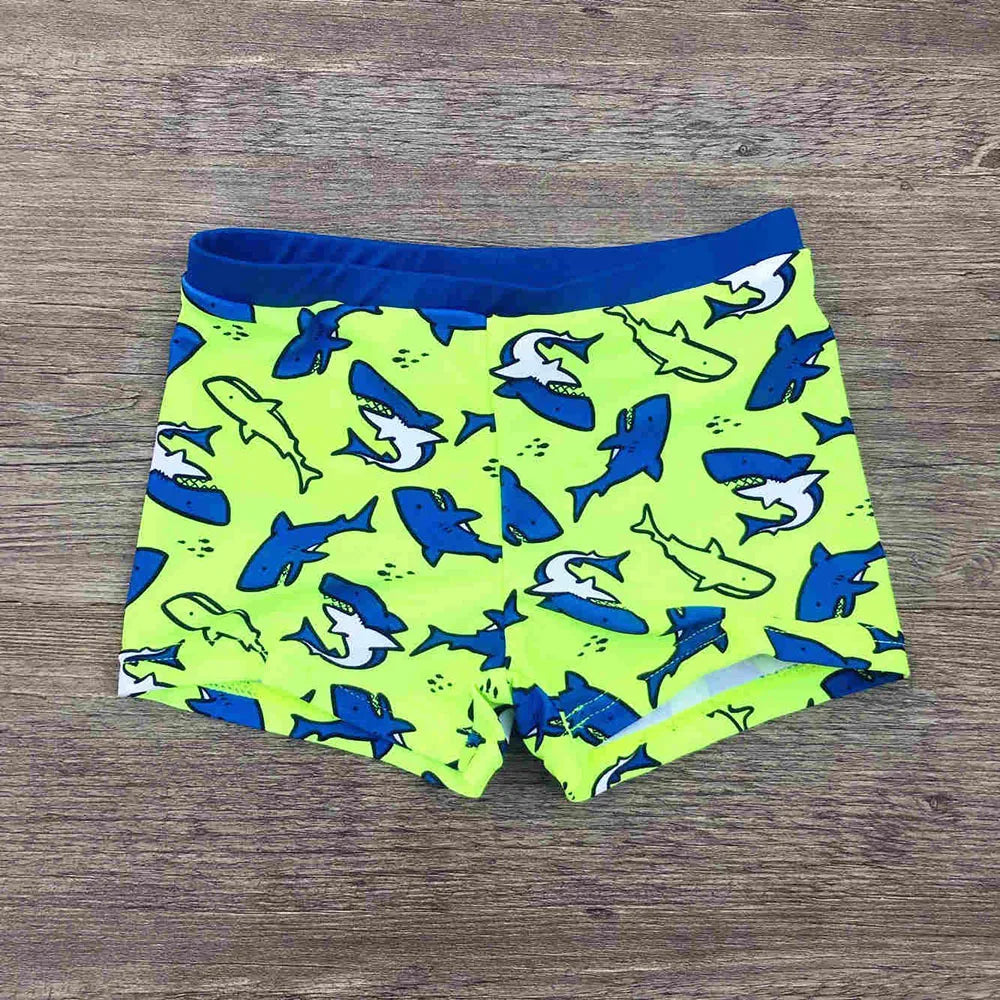 Striped and Cartoon Print Kids Boys Swim Trunks/Beachwear