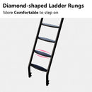 Cozy Twin Oversized Metal Bunk Bed with Padded Sides childrensterritory