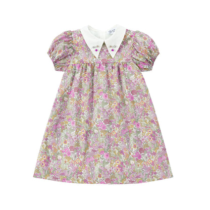 Collar Design Summer Matching Clothing Set childrensterritory