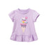 Butterflies Embroidery Design Summer Cotton T- Shirts For Girls childrensterritory