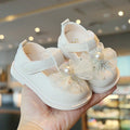Soft-Soled Bow Design Princess Leather Shoes for Baby Girls childrensterritory