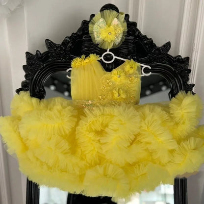 Puffy Tutu Ruffled Tulle Baby/Kid Girls Birthday Party Dress