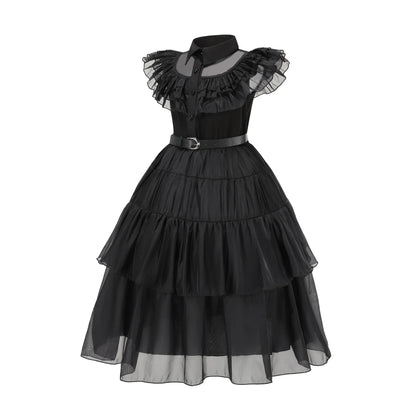 Wednesday Addams Kids Easter Halloween Party Costumes