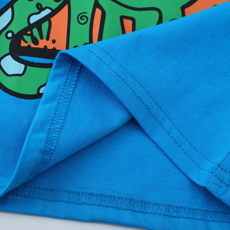 Cartoon Dinosaurs Design Little Boys T Shirts for Summer