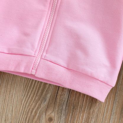 Toddler Girls Butterfly Design Hooded Cotton Sweater childrensterritory