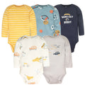 Cartoon Print Soft Cotton Bodysuits For Newborn Babies childrensterritory