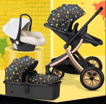 Two-Way Foldable Lightweight Infant Stroller with Car Seat childrensterritory