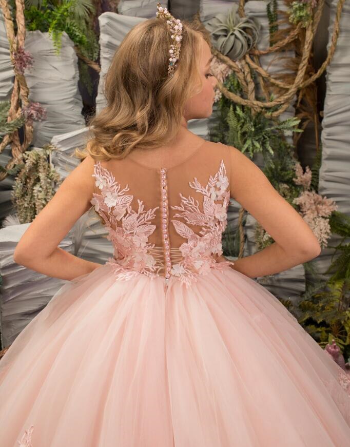 Puffy Tulle Long Princess Party Dress for Baby/Kids Girls childrensterritory