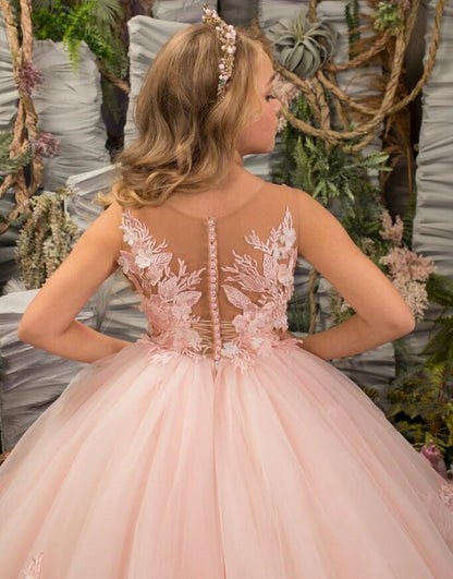 Puffy Tulle Long Princess Party Dress for Baby/Kids Girls childrensterritory