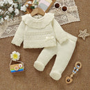 Baby Girls Round Neck Long Sleeves Winter Outfit childrensterritory