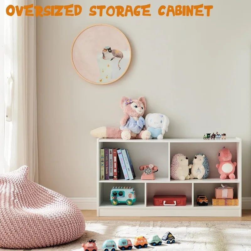 Kids Storage Cabinet Flexible Stackable Bookcase