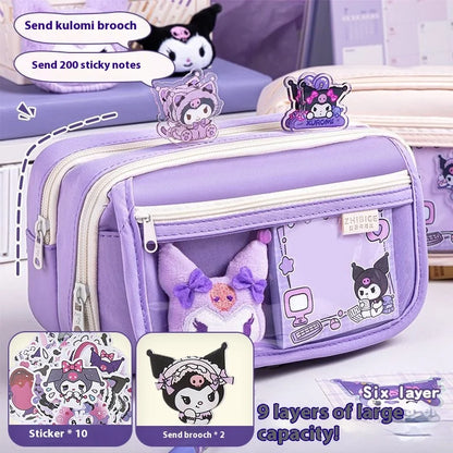 Large Capacity Kawaii Pencil Case For School Girls