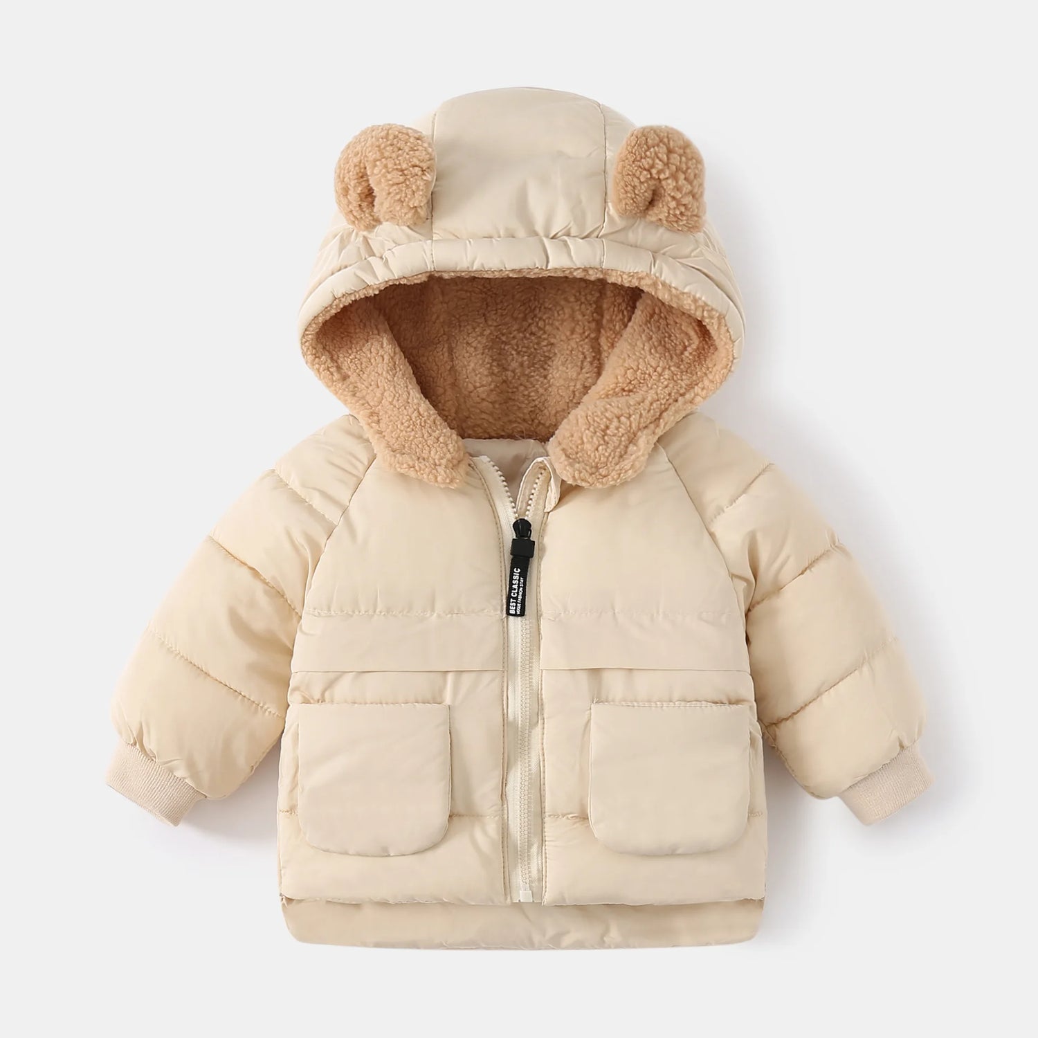 Kids’ Long-Sleeve Stylish Puffer Winter Jacket childrensterritory