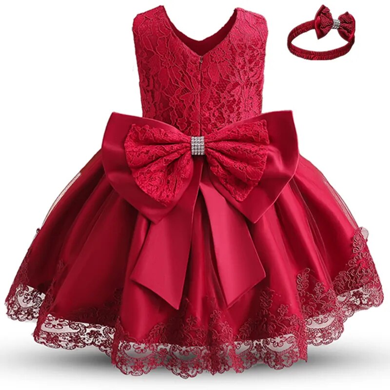 Baby Girls Princess Dress with Beadings for Christening childrensterritory