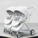 Two-way Foldable, Lightweight, and Detachable Twin Baby Stroller childrensterritory