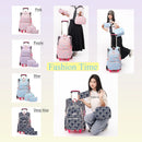 Waterproof Printed School Bags Set with or without Wheels for Kids