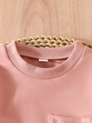 Solid Long Sleeve Baby Boy Girl Sweatshirt Bodysuits
