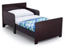 Portable Kids Wooden Bed with Guardrails