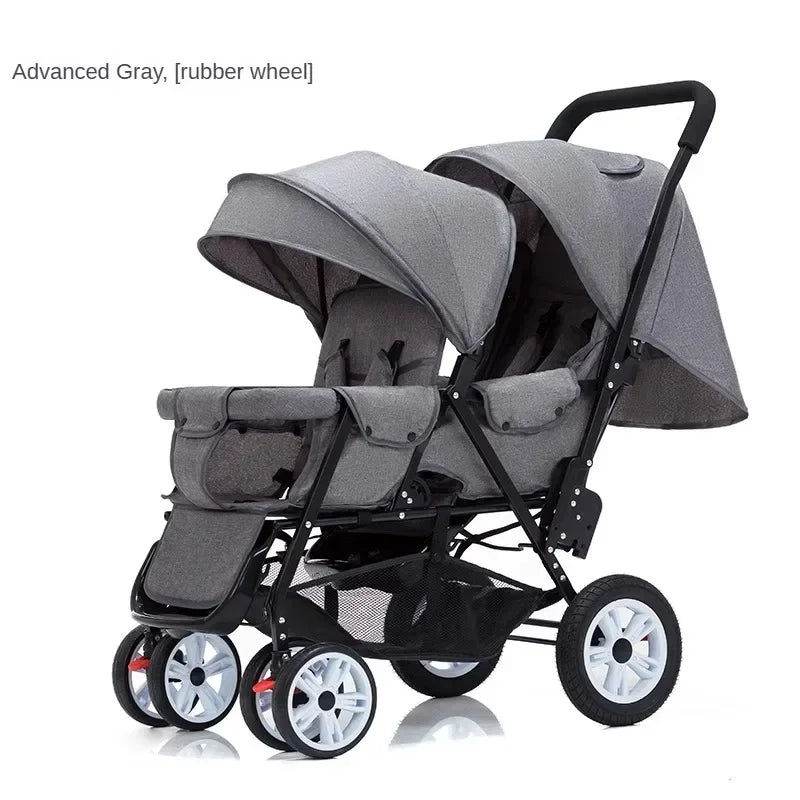 Lightweight Front & Back Seats Baby Pushchair