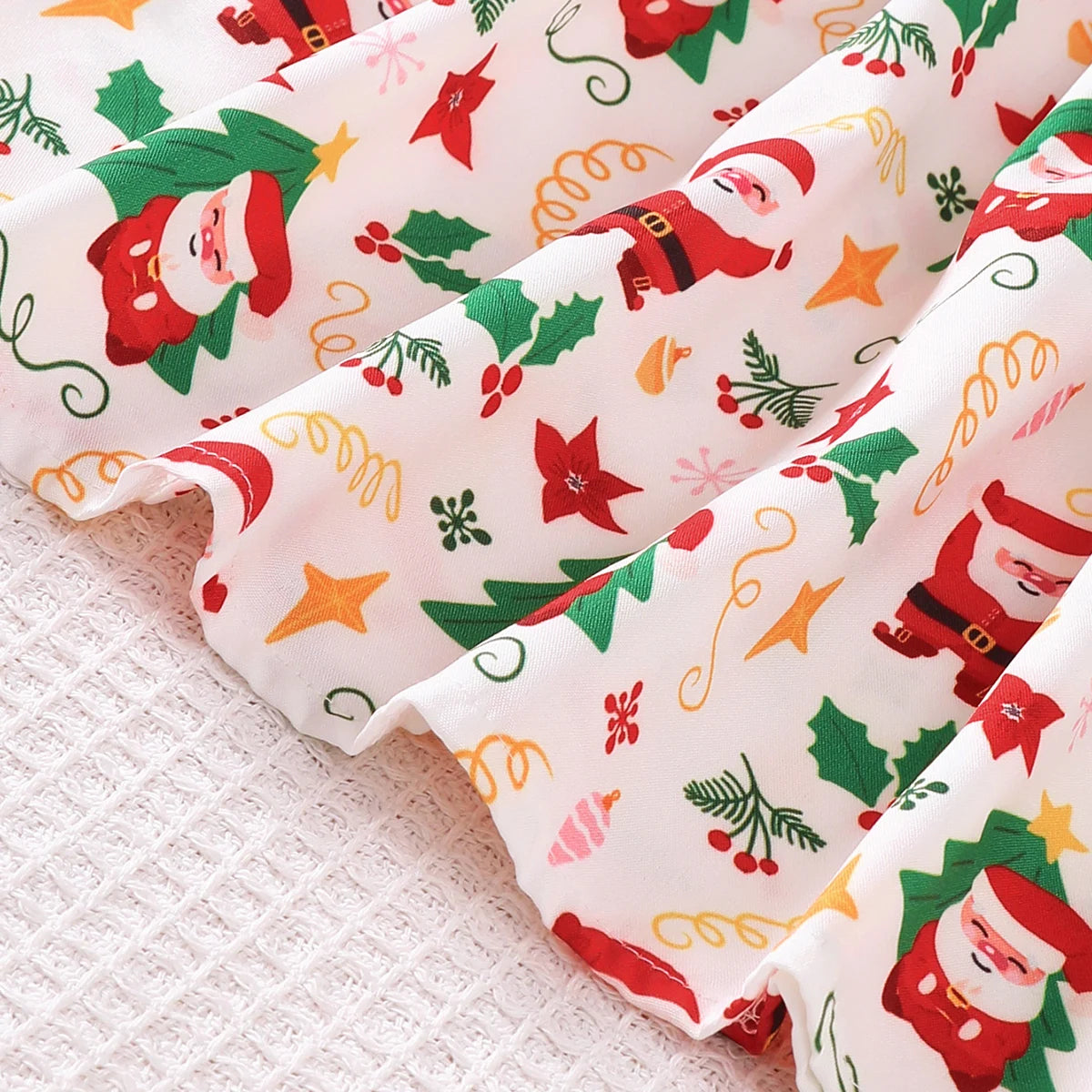 Girls' Round Neck Belt Design Christmas Dresses childrensterritory