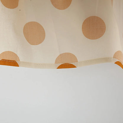 Baby Girl Polka Dot Print Summer Dress with Bow