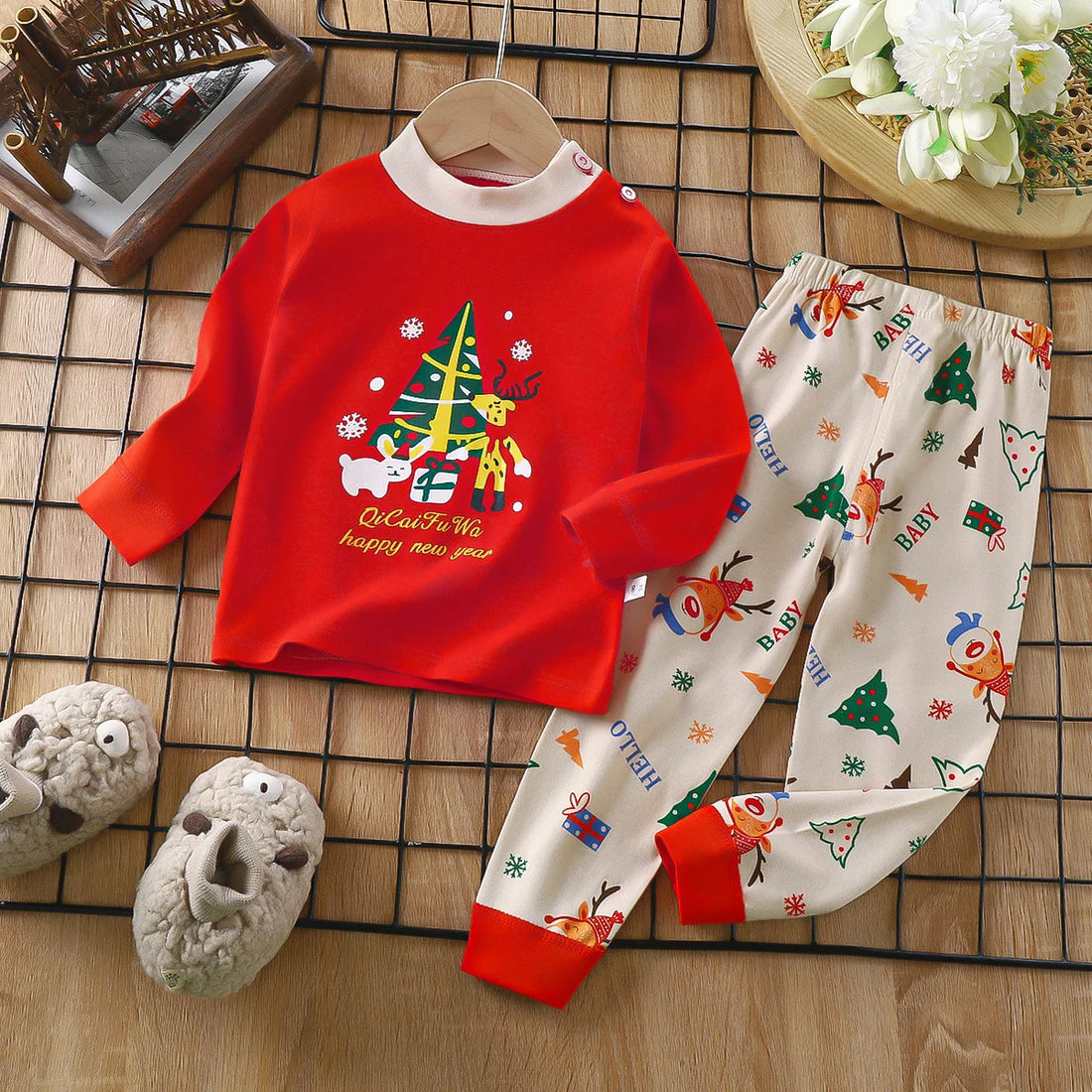 Kids Cartoon Print Long Sleeves Autumn Clothing Set childrensterritory