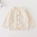 Baby Flowers Embroidered Long Sleeves Knitted Cardigans childrensterritory