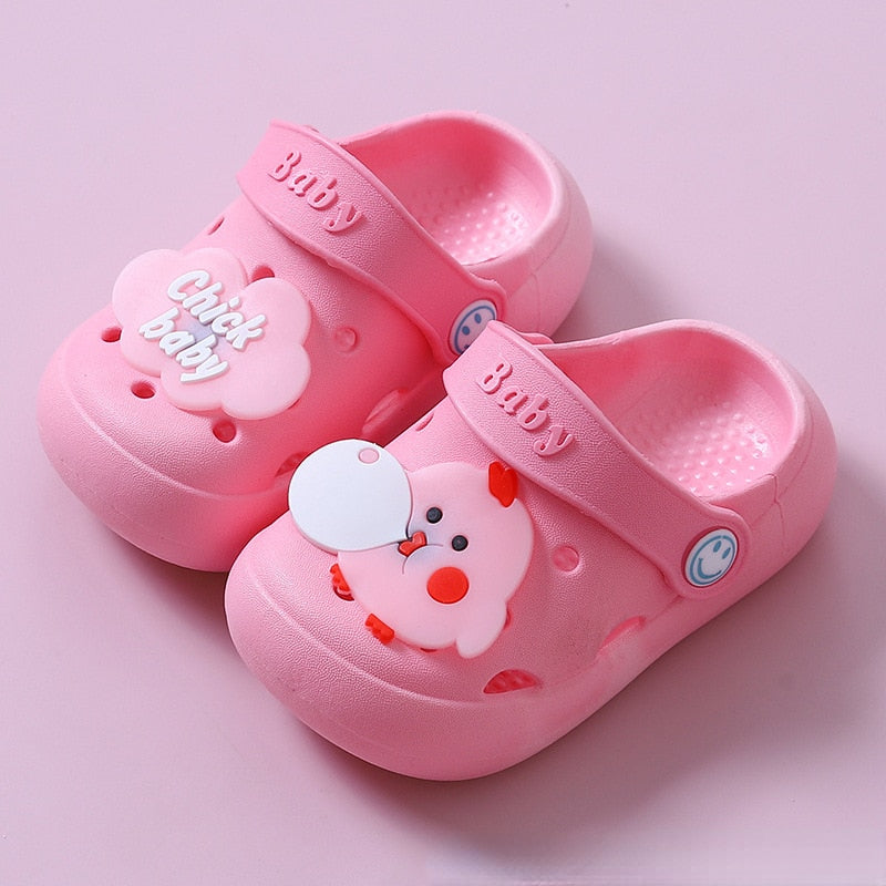 Breathable, Cute Cartoon Slip-On Mules for Little Boys and Girls childrensterritory