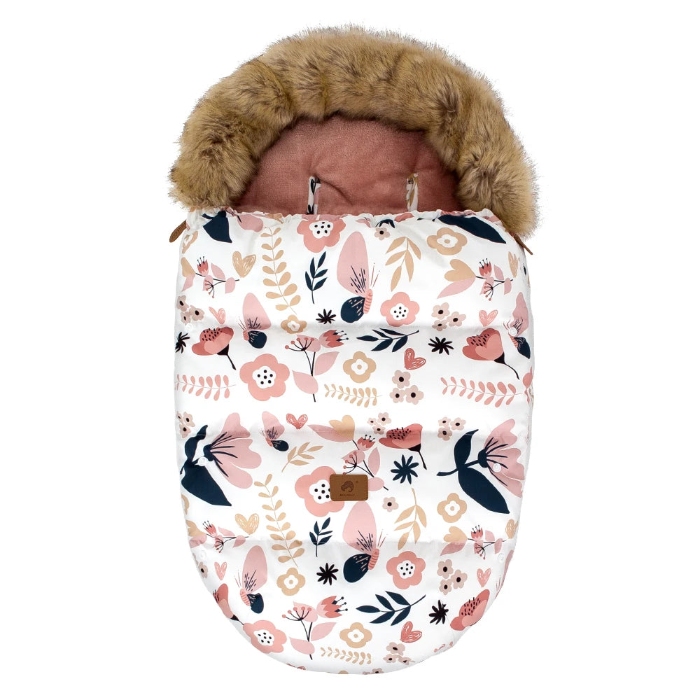 Printed Warm Thick Baby Carriage Sack childrensterritory