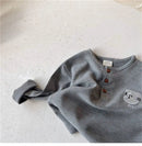 Kids Cartoon Design Long Sleeves Winter T-Shirts childrensterritory