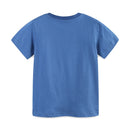 Kids Boys Cartoon Excavator Print Summer T-shirts childrensterritory