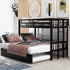 High-quality Twin Over Twin Pull-out Bunk Bed with Trundle childrensterritory