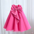 Lavender Scoop Neck Puff Girls Birthday Party Dresses