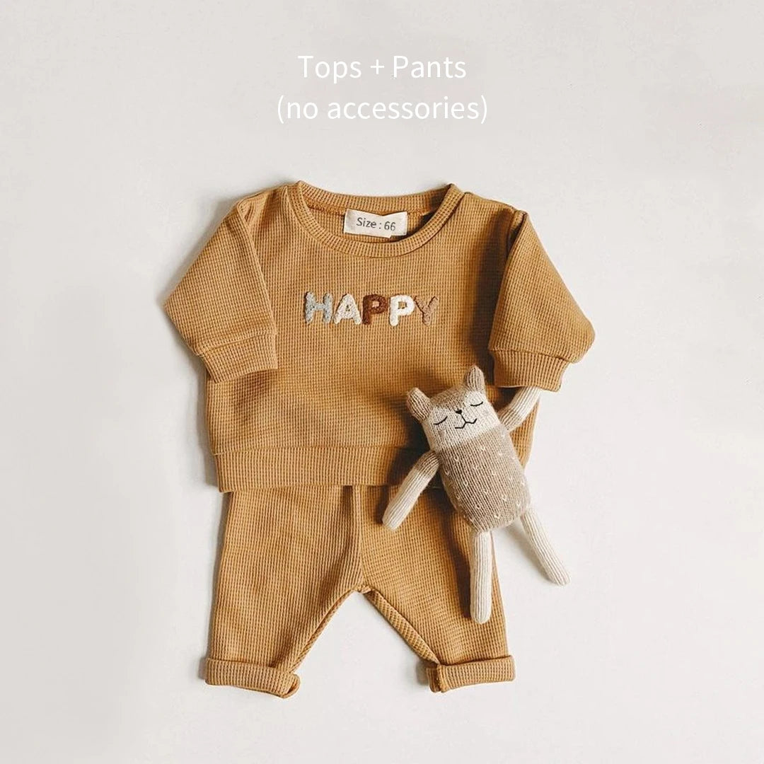 Baby Boy/Girl Casual Tops + Loose Trousers 2pcs Set