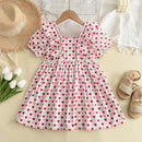 Kids Girls Floral Design Summer Princess Dresses childrensterritory