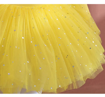 Girls Tulle Bowknot Design Ballet Dancewear/Gymnastics Leotard childrensterritory