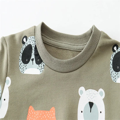 Cute Cartoon Design Kids Boys Girls Sweatshirts childrensterritory