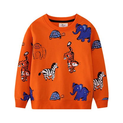 Cartoon Glitter Butterfly Design Little Girls Sweatshirts
