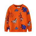 Cartoon Glitter Butterfly Design Little Girls Sweatshirts