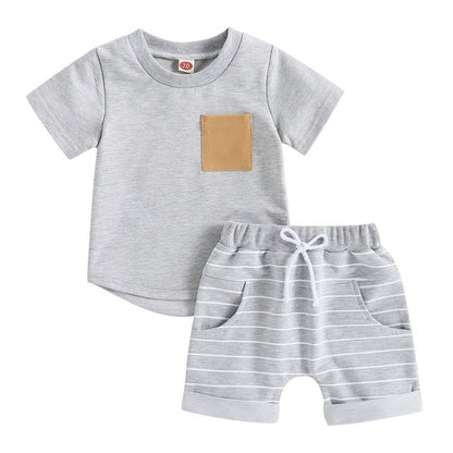 Baby Boys Short Sleeve Tops and Shorts Set for Summer childrensterritory