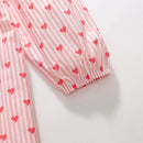 Long-Sleeved Sweetheart Lapel Collar Design Dresses for Girls childrensterritory