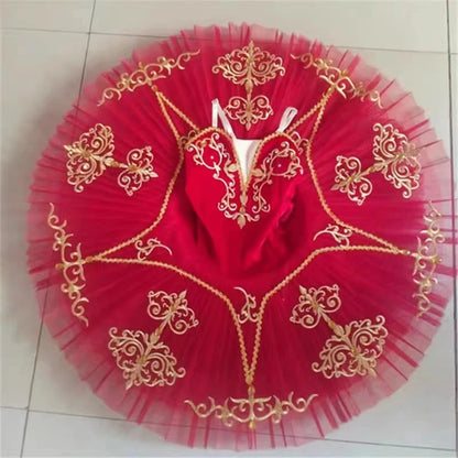 Professional Ballet Tutu Dress with Embroidery for Women and Girls childrensterritory