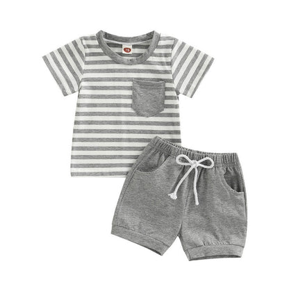 Baby Boys Short Sleeve Tops and Shorts Set for Summer childrensterritory