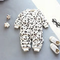 Soft Flannel Warm Printed Baby Romper for Winter
