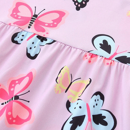 Colorful Butterfly Print Kids Girls&