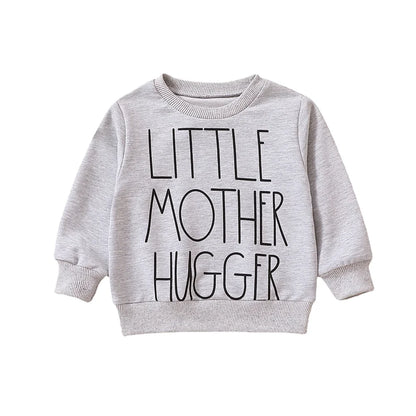 Baby Boy/Girl Letter Print Long Sleeve Sweatshirt