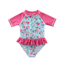 Toddler/Baby Girl Ruffle Printed One Piece Swimsuits