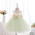Toddler Girl Flower Decorated Tulle Wedding Party Dresses childrensterritory